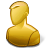 Hot User Anonymous Yellow Icon 48x48 png